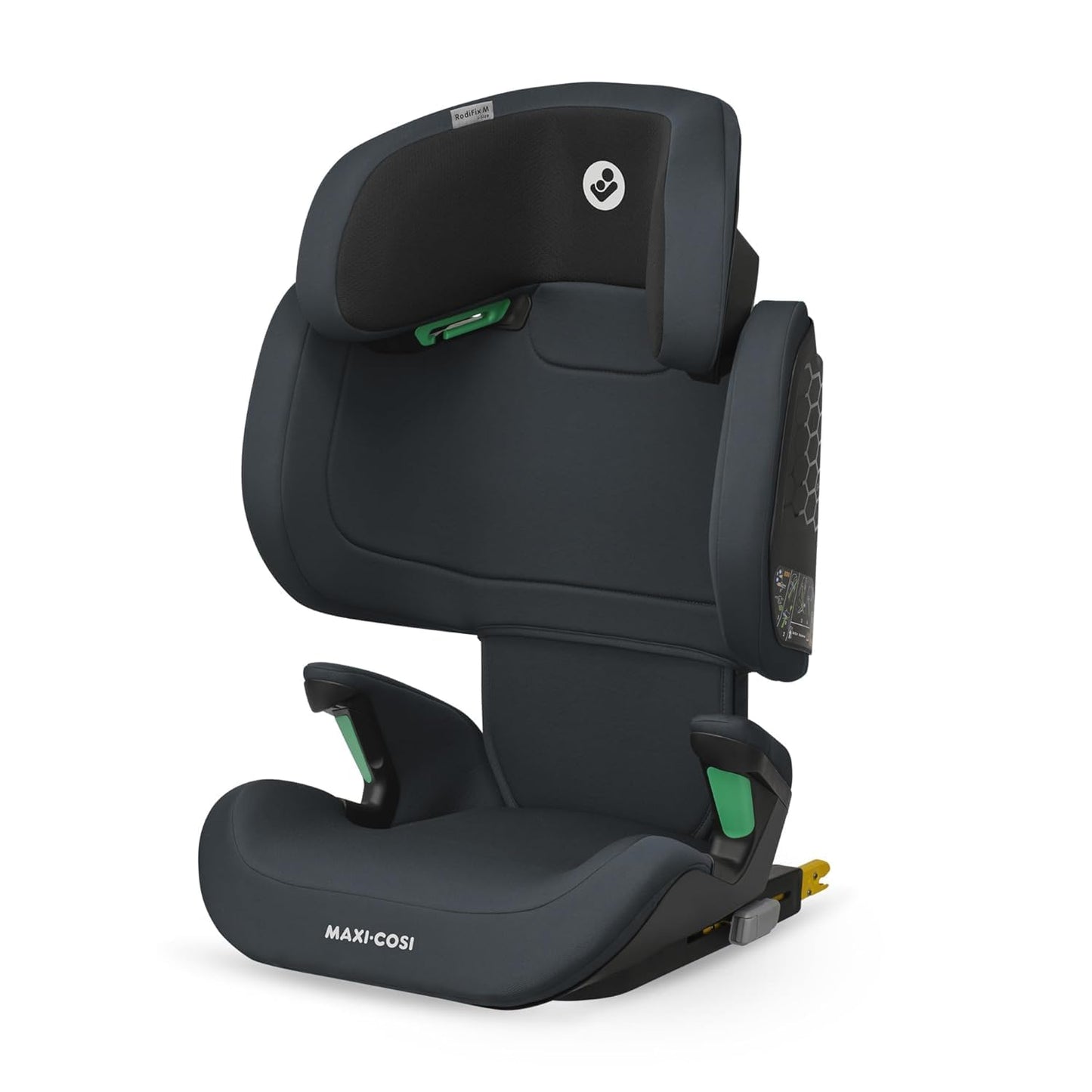 Maxi-Cosi RodiFix M i-Size, Kindersitz mit hohem Rücken, 3,5–12 Jahre, 100–150 cm, ISOFIX-Kindersitz, G-CELL Seitenaufprallschutz, verstellbare Höhe, schnelles und einfaches Anschnallen, Basic Grey