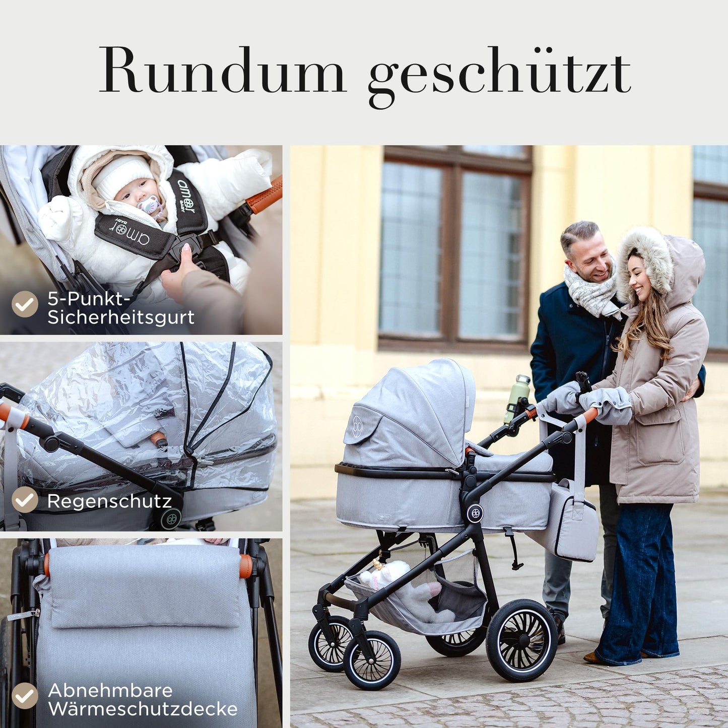 Kinderwagen 3 in 1 mit Babyschale