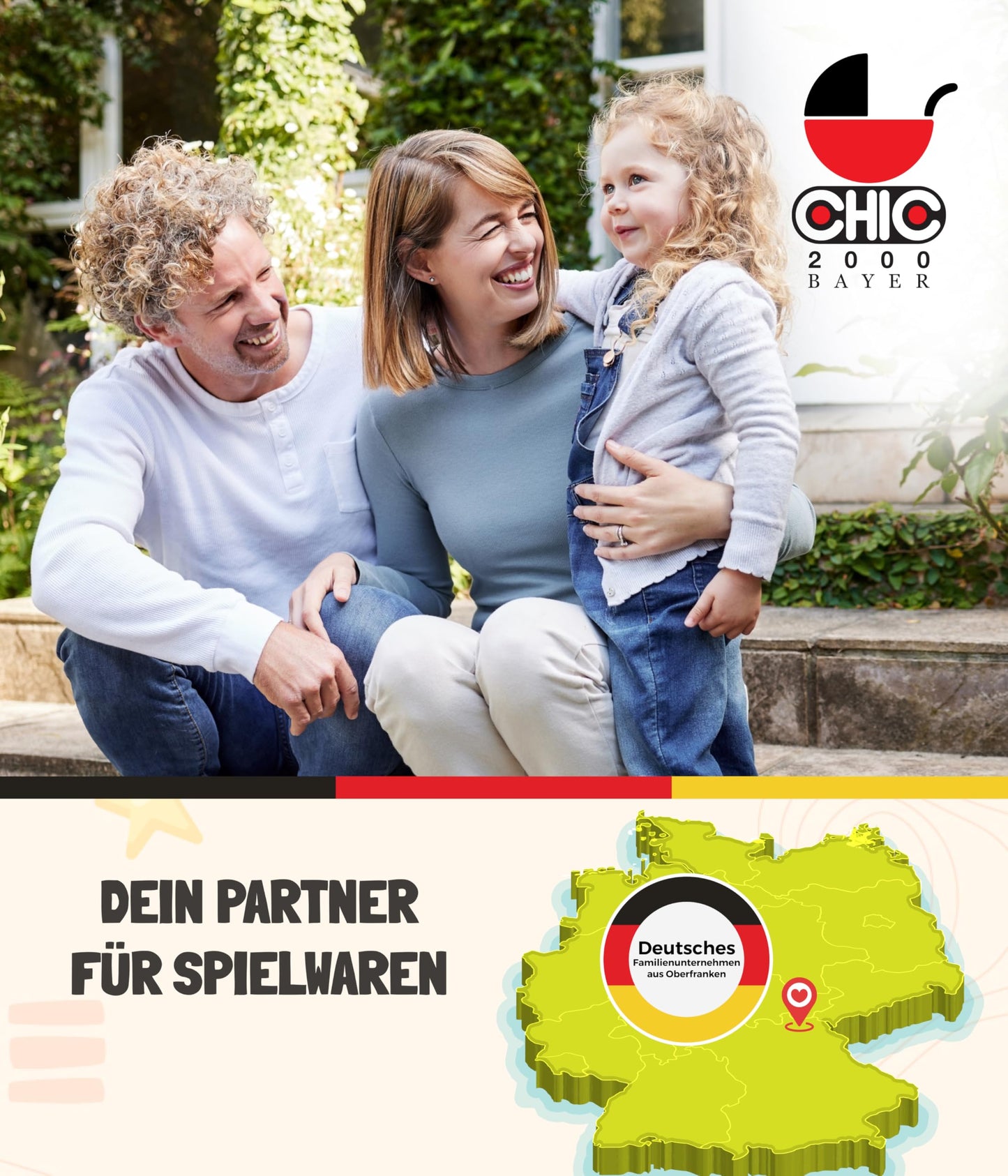 Bayer Chic 2000 - Puppenbuggy Lola, Jogging-Buggy, Puppenjogger, Puppenwagen, Pflaume, lila, 70 x 33 x 62 cm